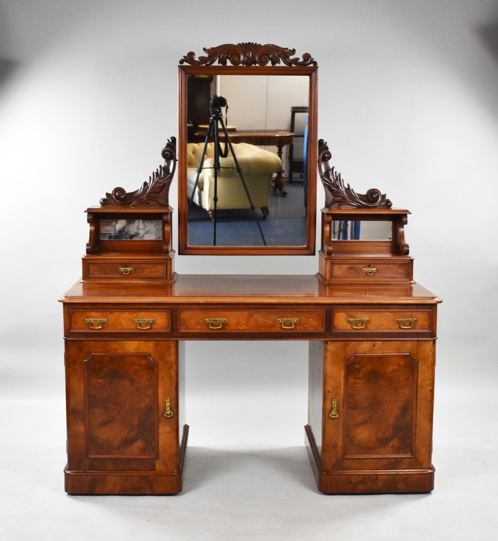 Victorian Burr Walnut Dressing Table