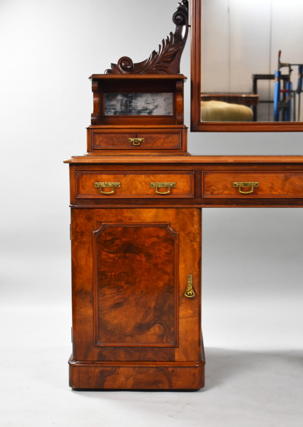 Victorian Burr Walnut Dressing Table View II