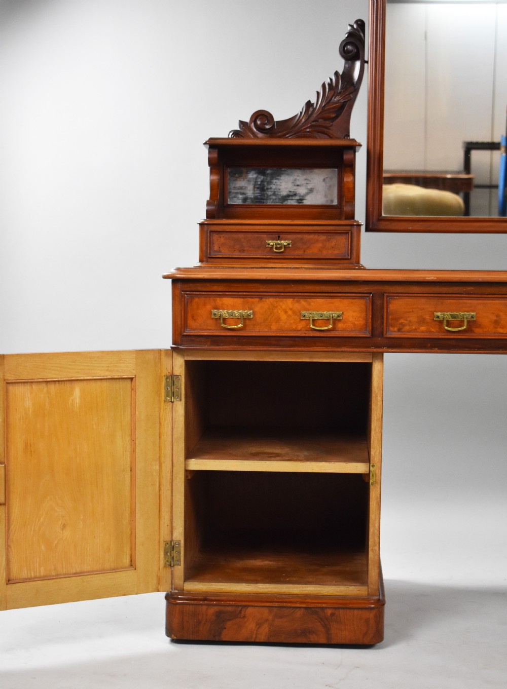 Victorian Burr Walnut Dressing Table View III