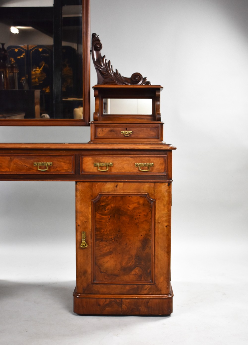Victorian Burr Walnut Dressing Table View V