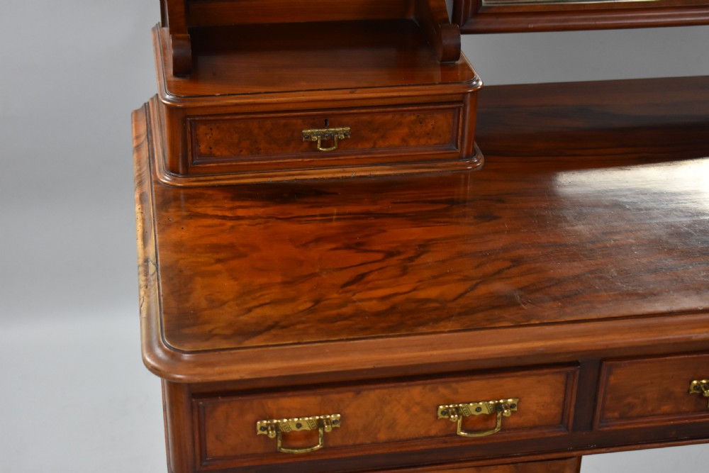 Victorian Burr Walnut Dressing Table View XI