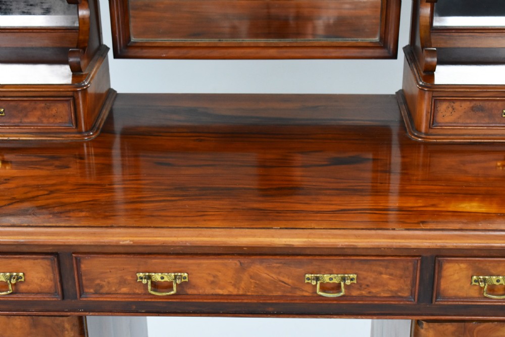 Victorian Burr Walnut Dressing Table View XII