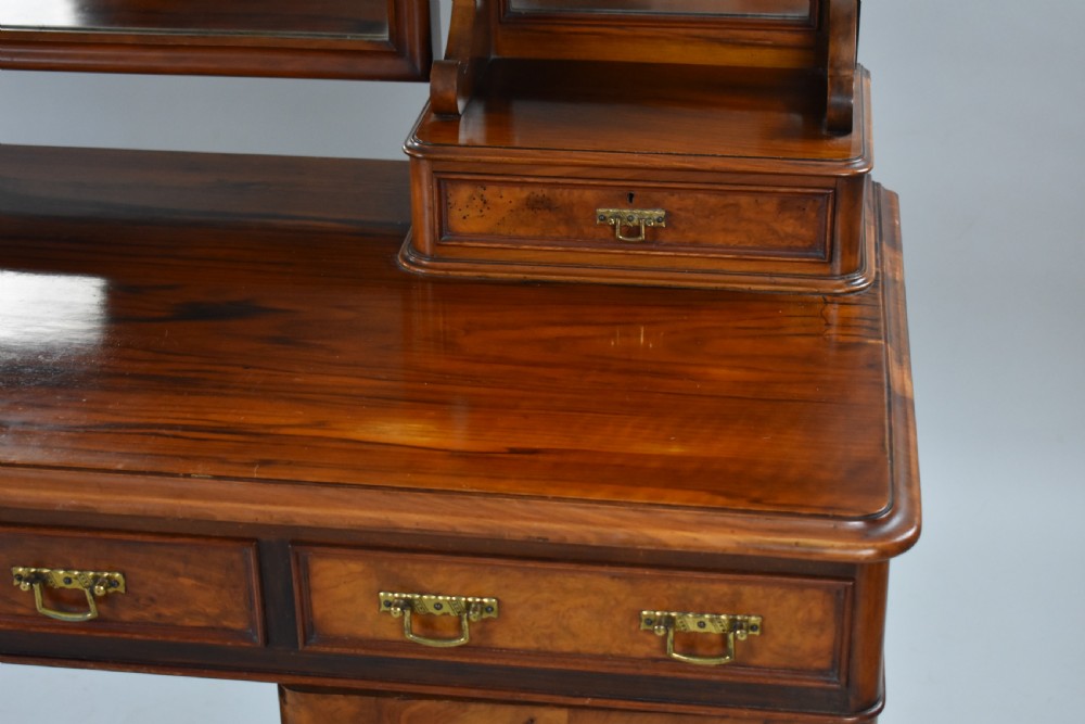 Victorian Burr Walnut Dressing Table View XIII