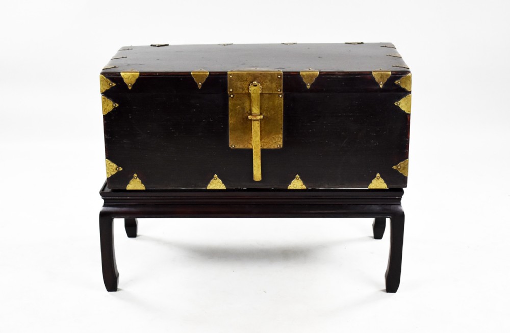 Antique Lacquer Trunk View X