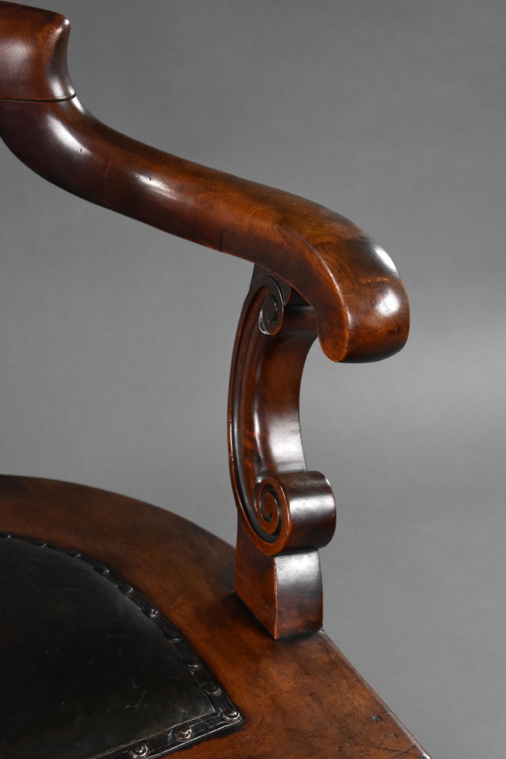 Victorian Mahogany Swivel Desk Chair View IX