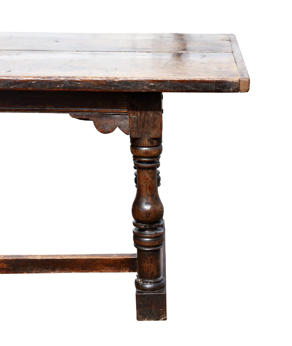 17th Century Oak Refectory Table View IV