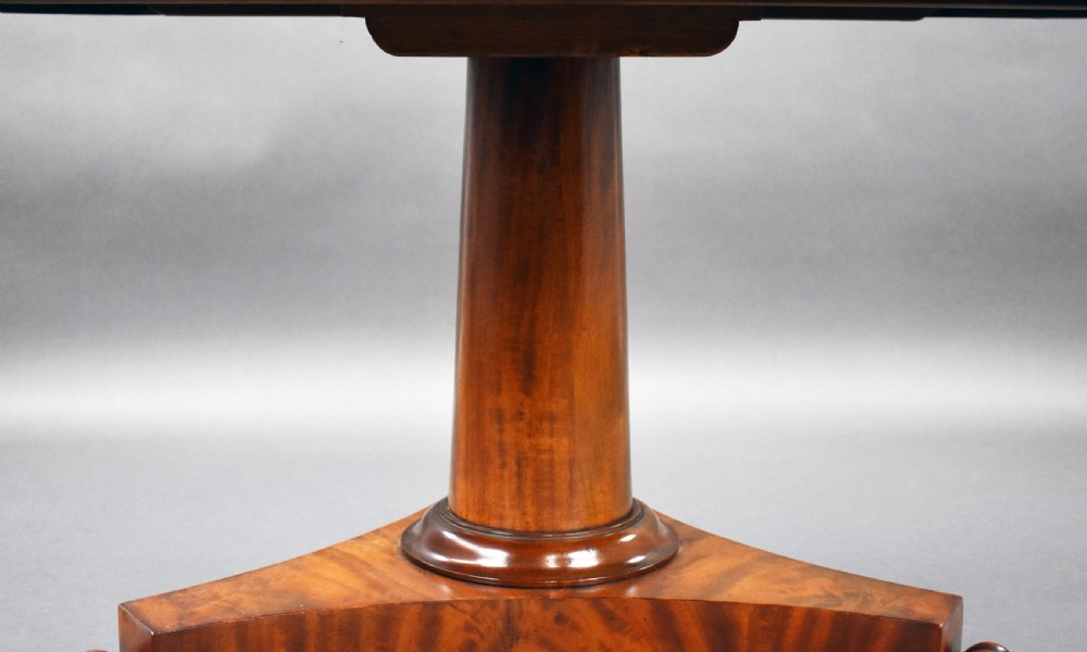 Victorian Flame Mahogany Circular Breakfast Table View VII