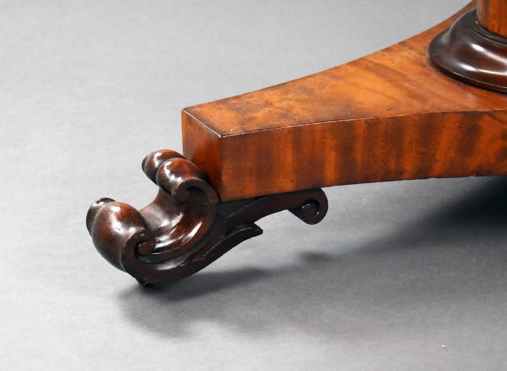 Victorian Flame Mahogany Circular Breakfast Table View VIII