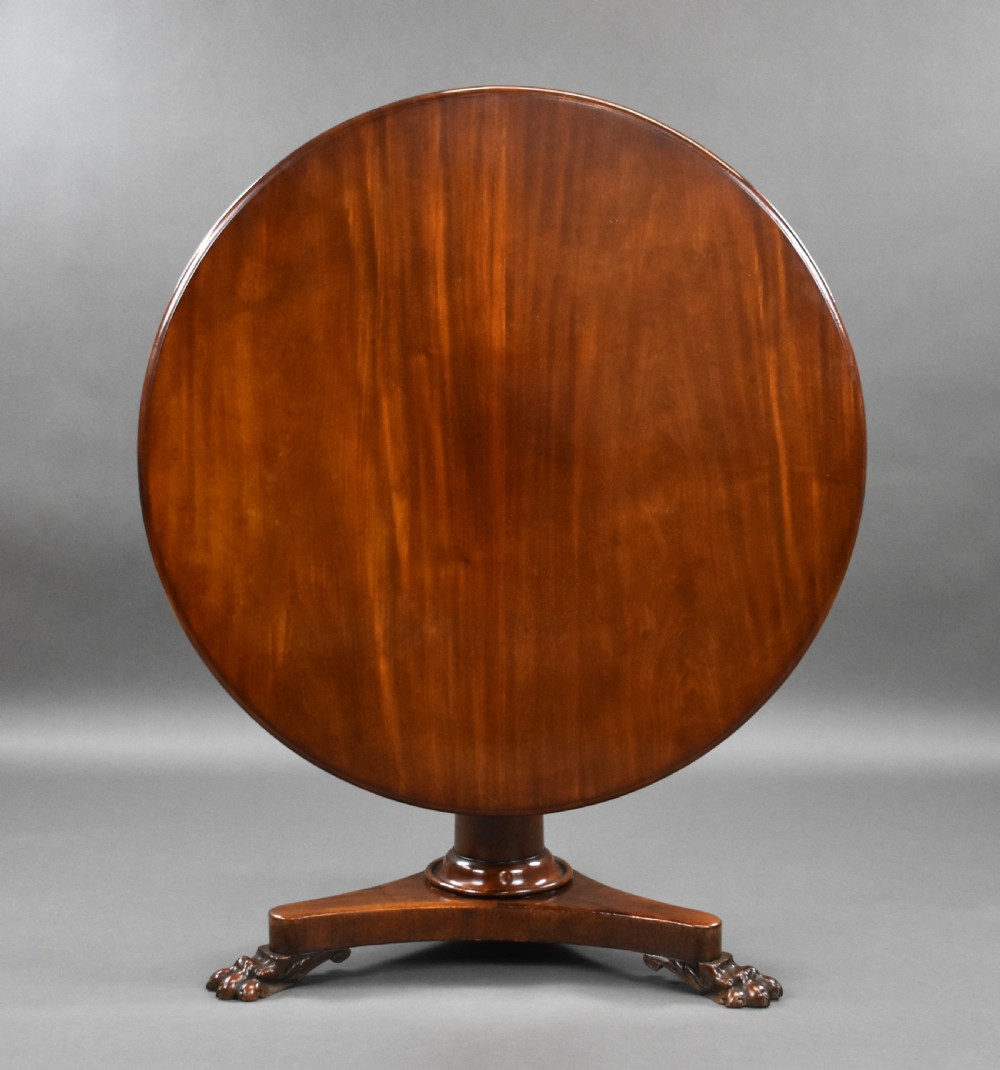 Victorian Mahogany Circular Breakfast Table View II