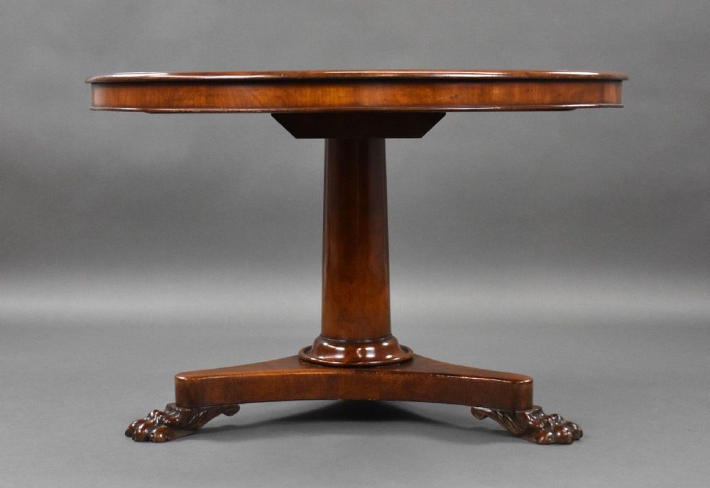 Victorian Mahogany Circular Breakfast Table View III