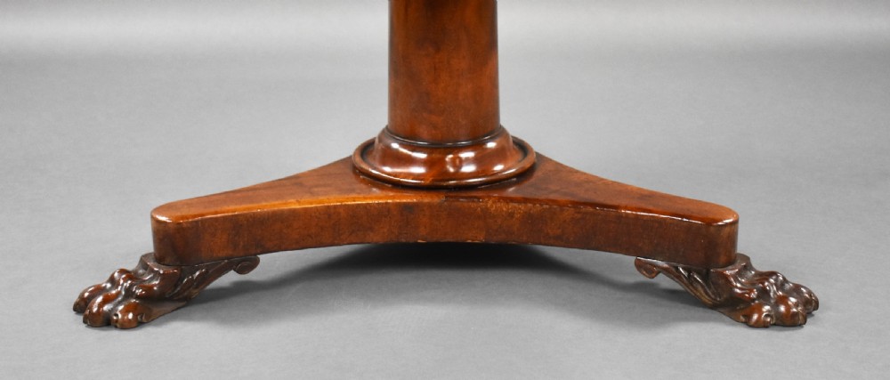 Victorian Mahogany Circular Breakfast Table View IV