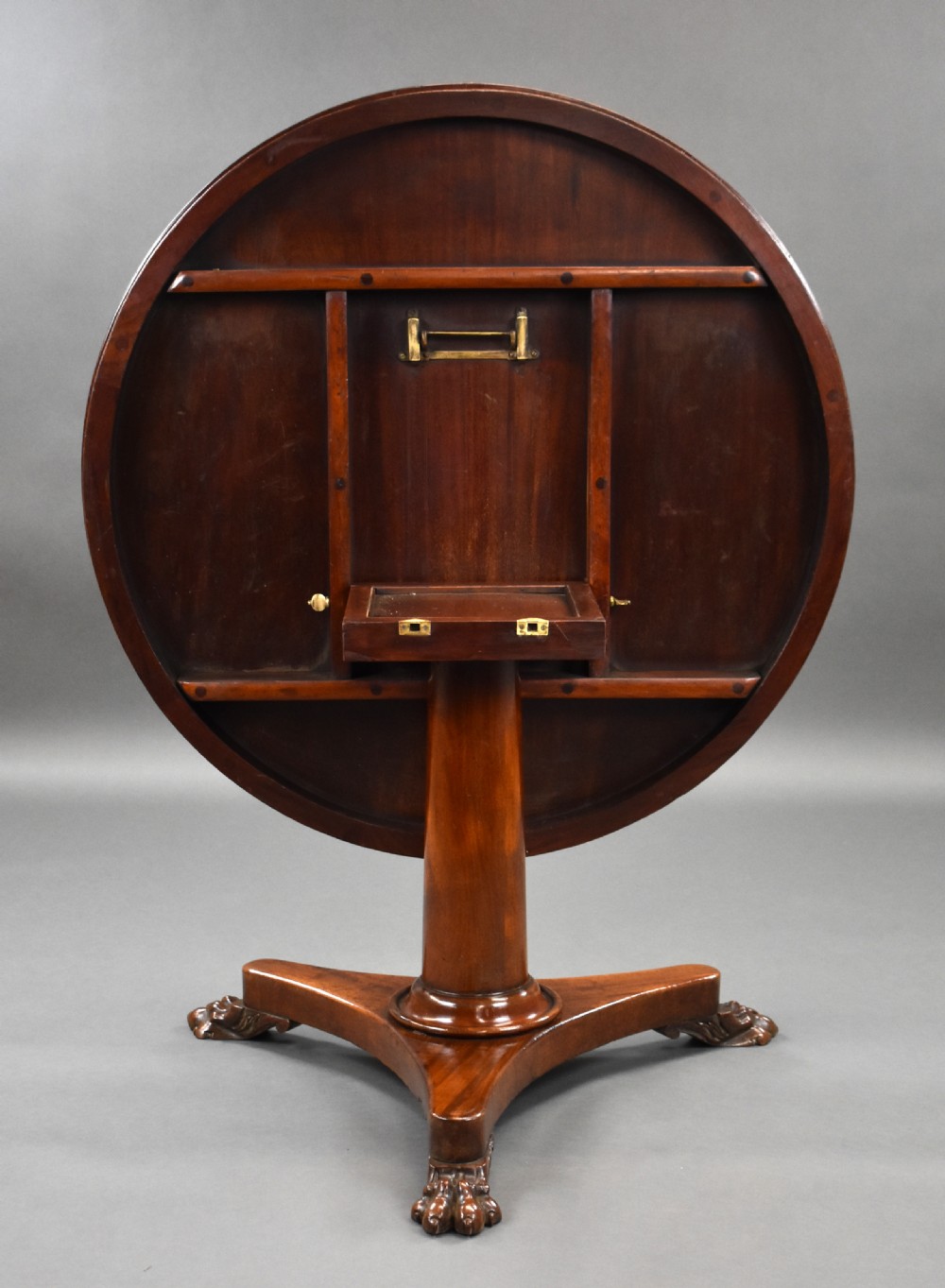 Victorian Mahogany Circular Breakfast Table View VI