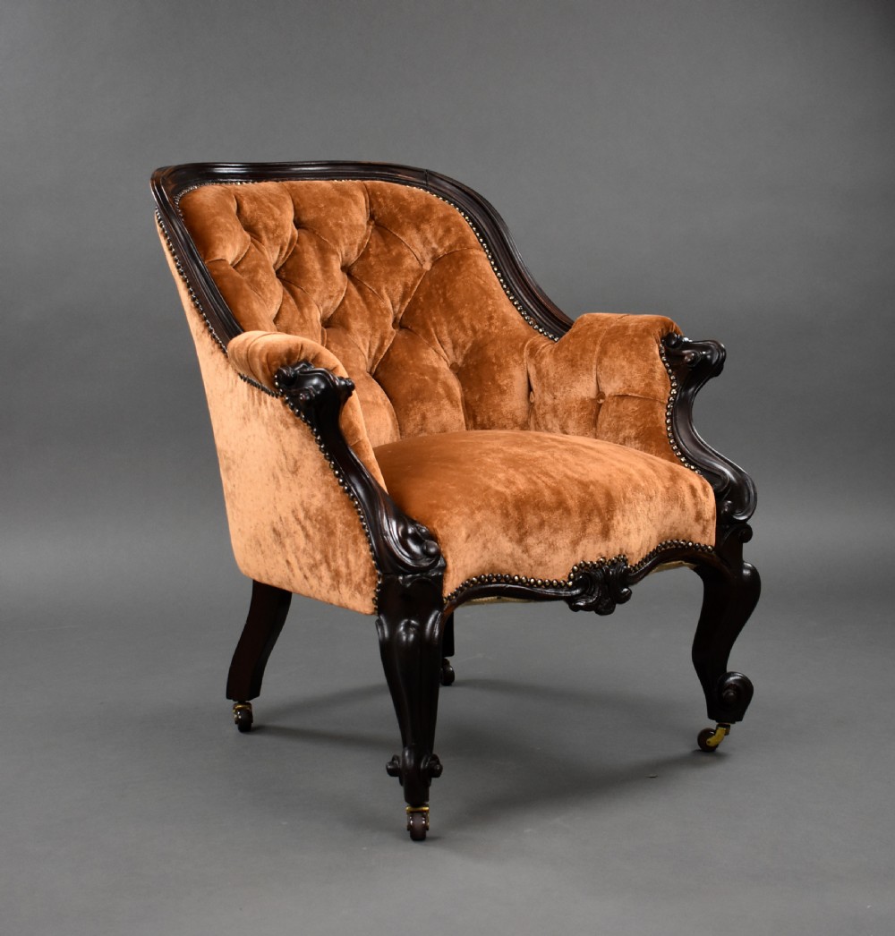 Victorian Mahogany Armchair View II