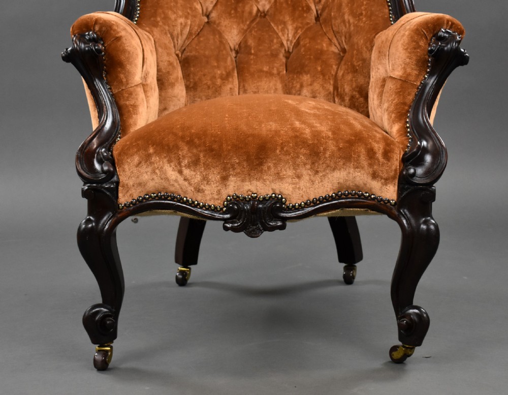 Victorian Mahogany Armchair View IV