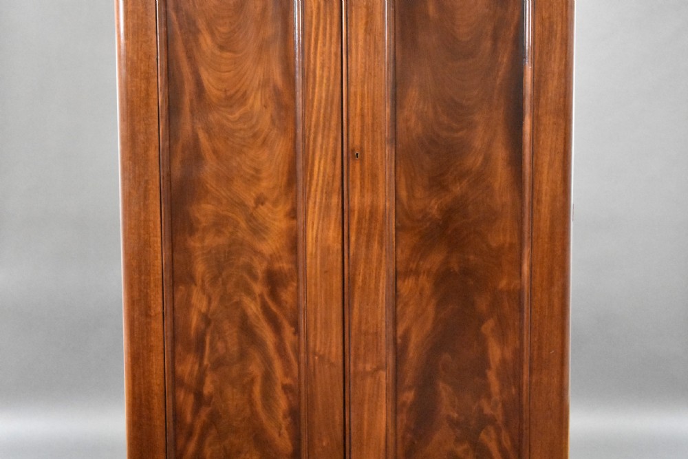Victorian Mahogany Two Door Wardrobe View III
