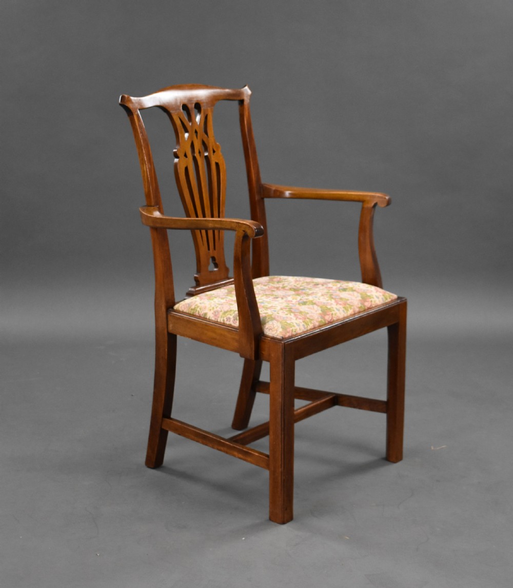 Set of 8 Antique Mahogany Dining Chairs View II