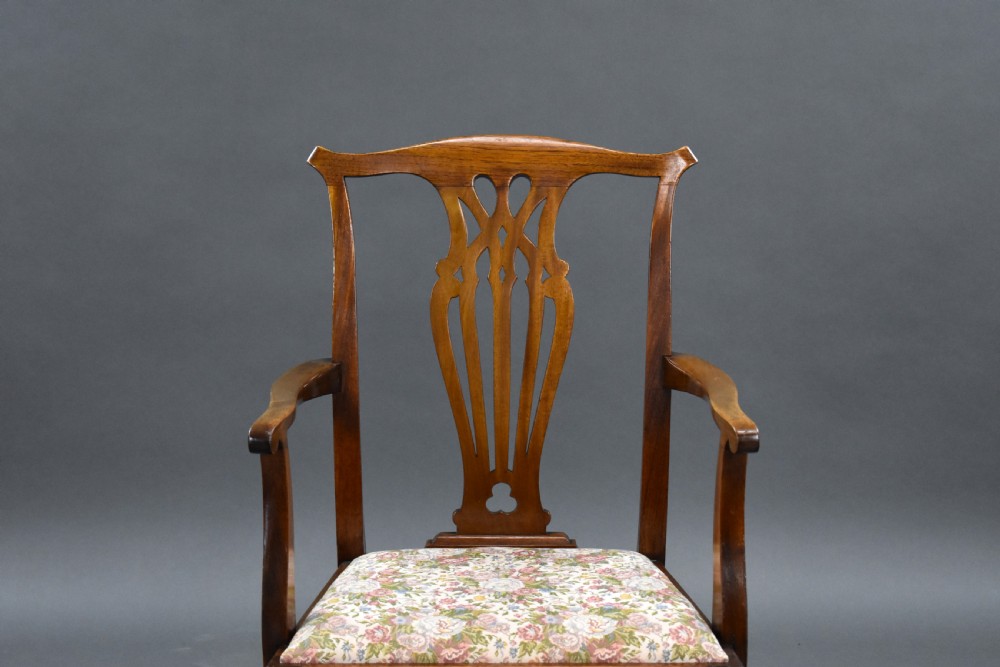 Set of 8 Antique Mahogany Dining Chairs View IV