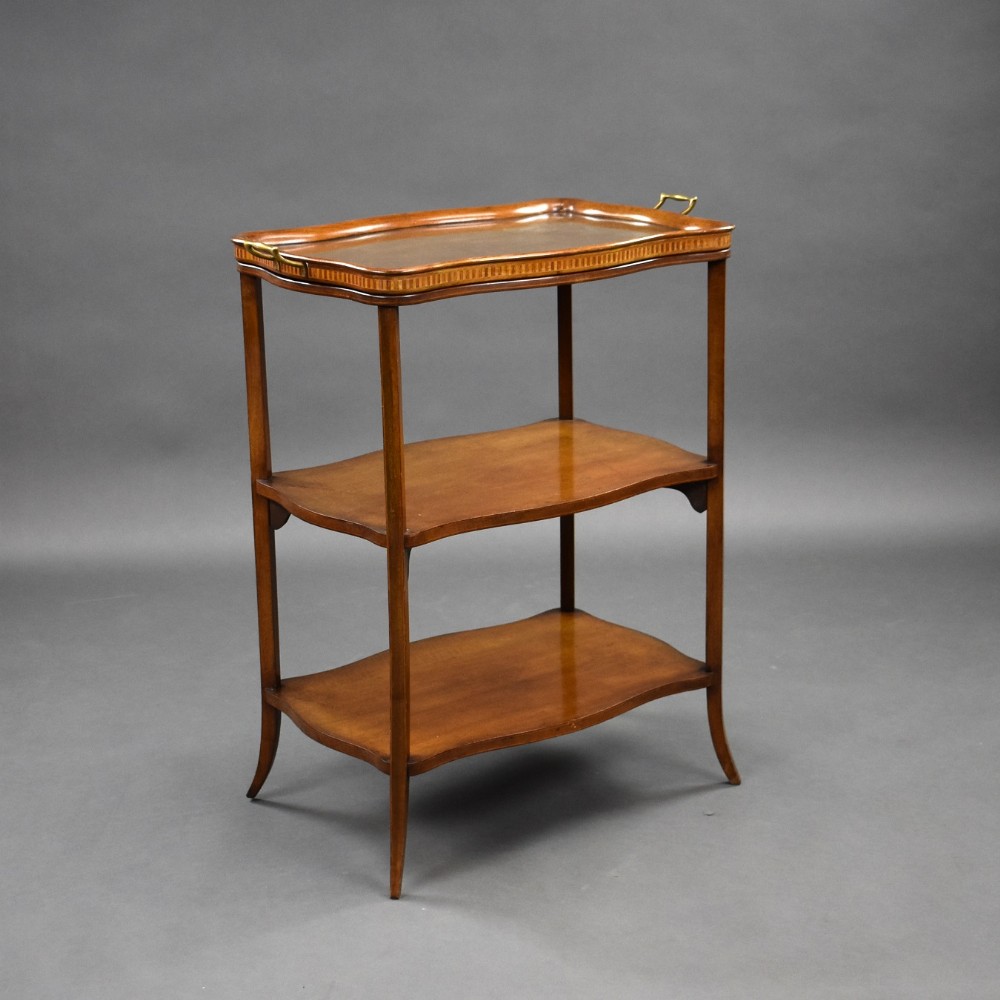 1930s Mahogany Etagere with Butlers Tray