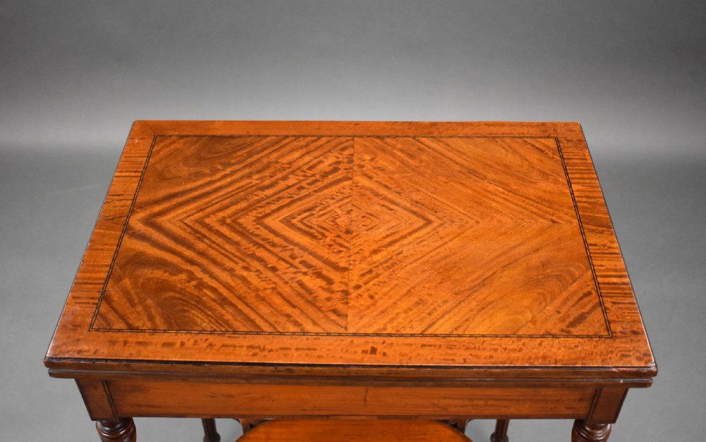 Edwardian Satinwood Card Table View V