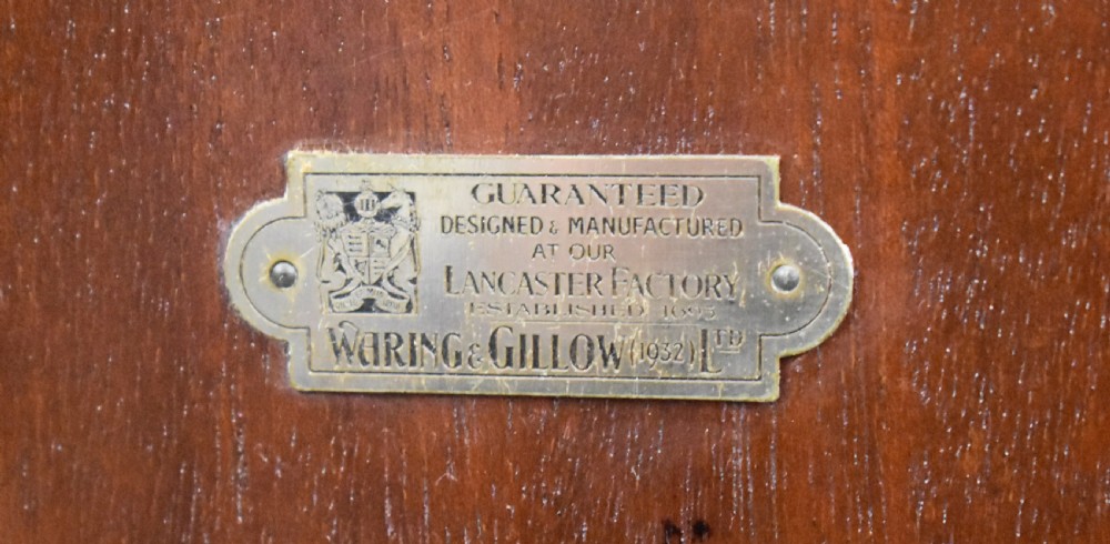 Edwardian Mahogany Bookcase by Waring & Gillows View XVII