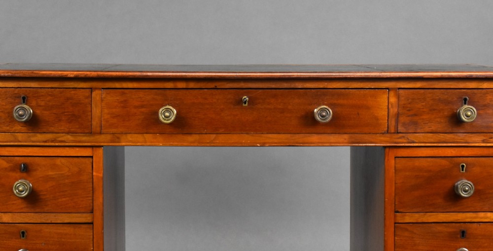 Victorian Walnut Pedestal Desk View IV