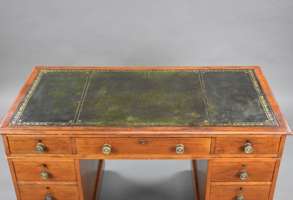 Victorian Walnut Pedestal Desk View V