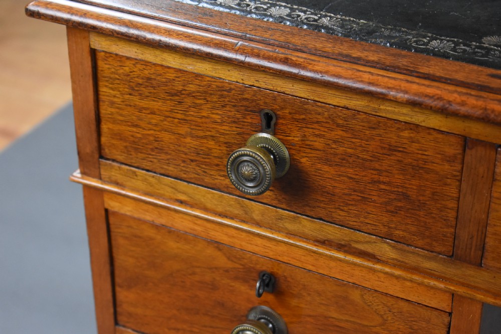 Victorian Walnut Pedestal Desk View VII