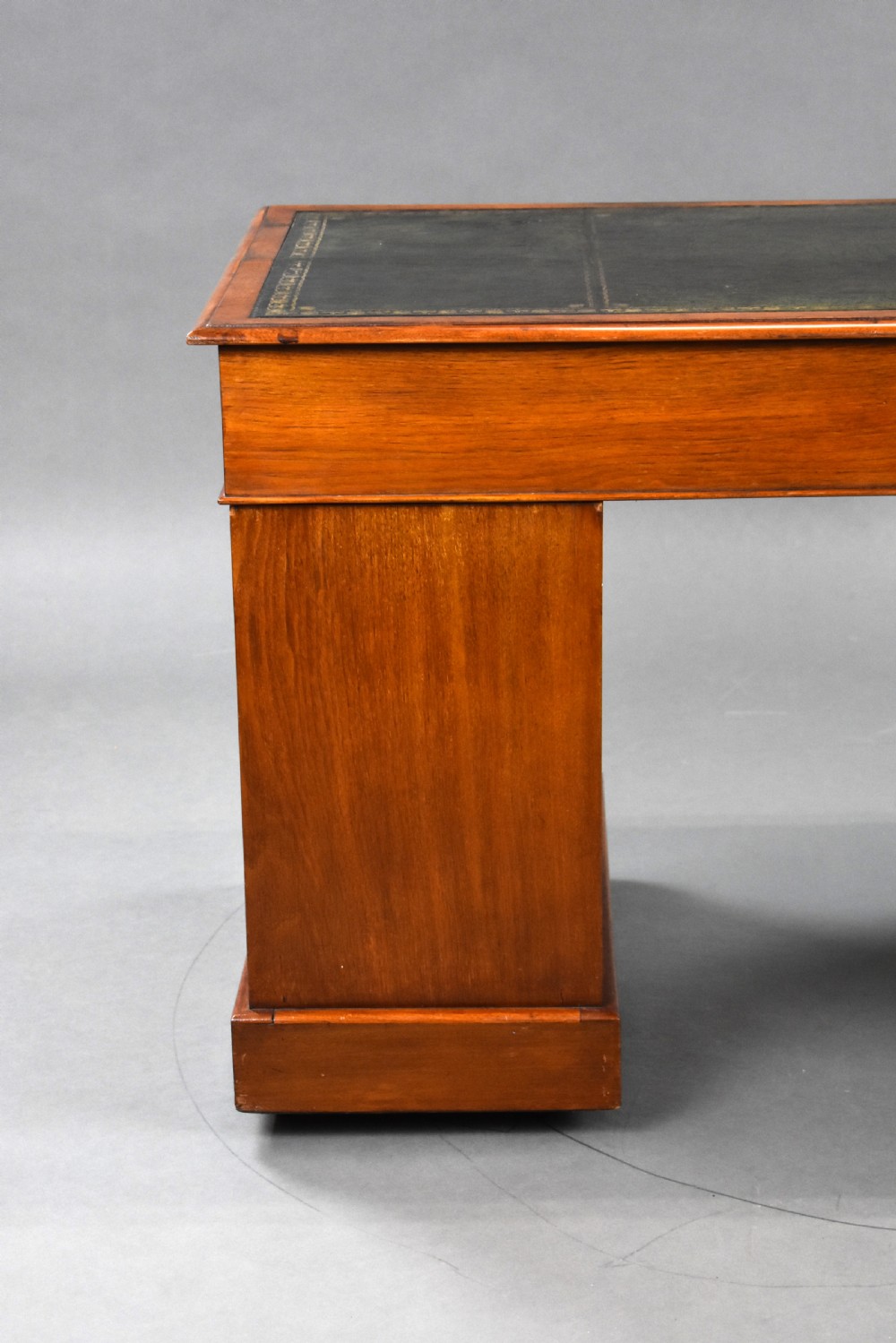 Victorian Walnut Pedestal Desk View IX