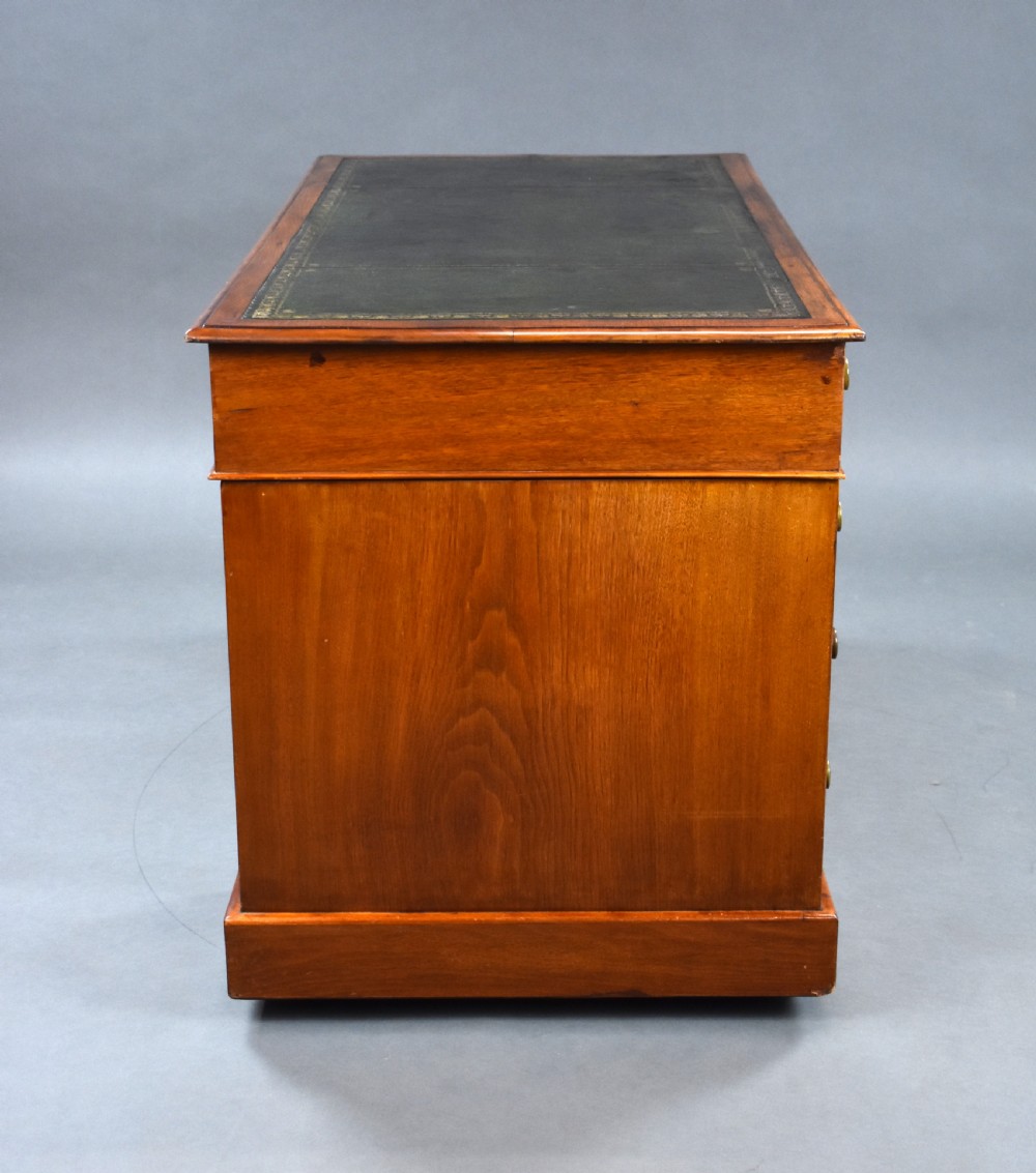 Victorian Walnut Pedestal Desk View X