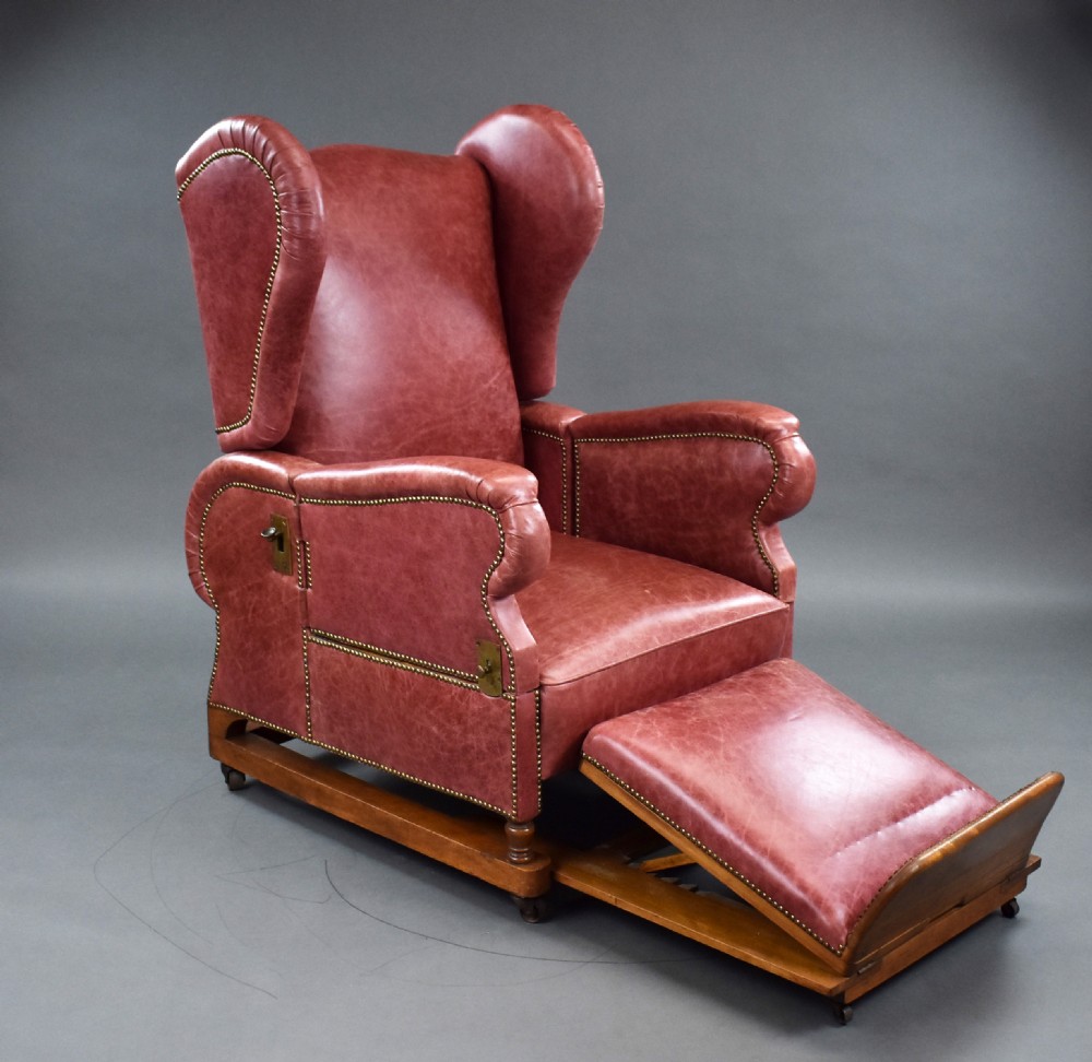 Victorian Leather Reclining Chair by J Foot & Sons Ltd View III