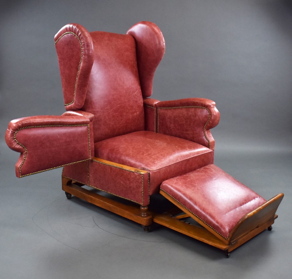 Victorian Leather Reclining Chair by J Foot & Sons Ltd View IV