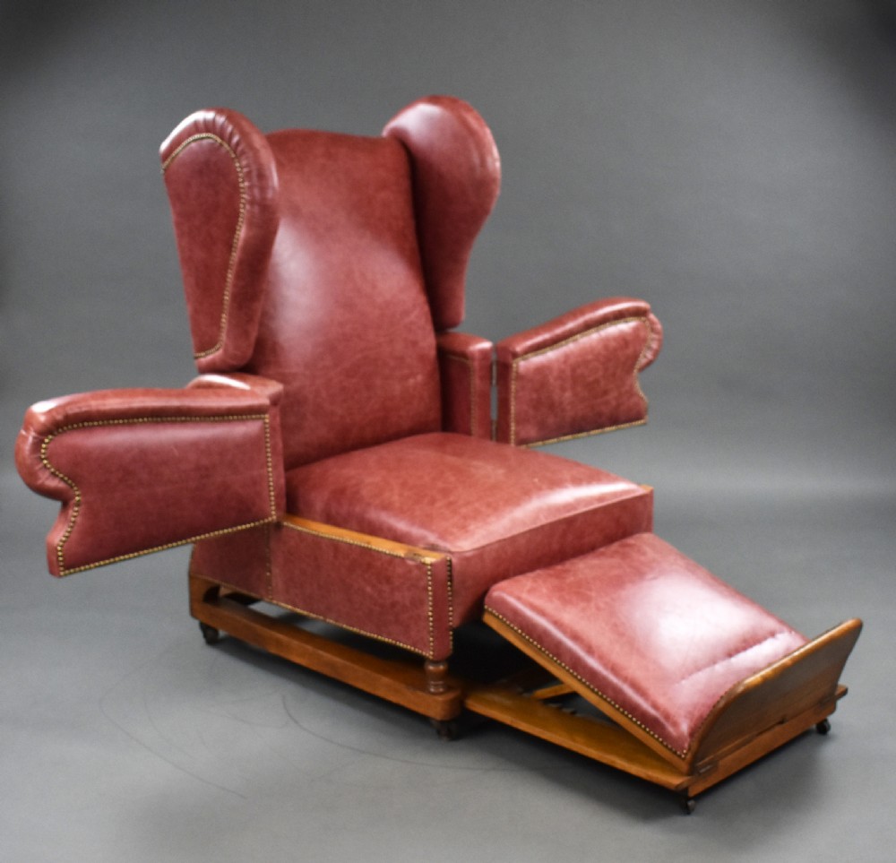 Victorian Leather Reclining Chair by J Foot & Sons Ltd View V