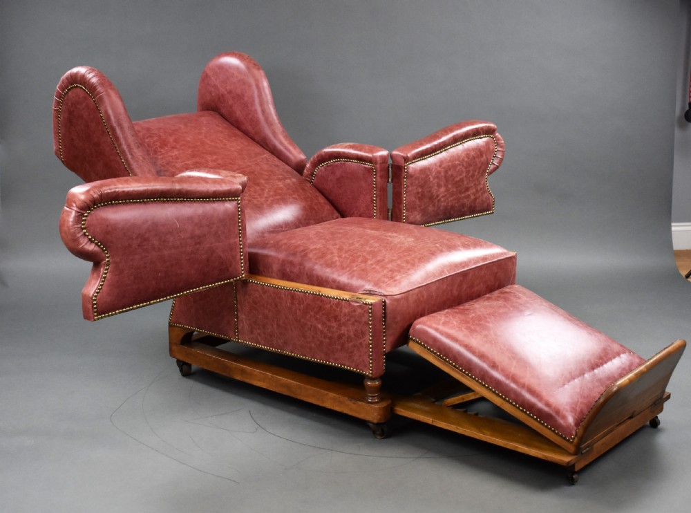 Victorian Leather Reclining Chair by J Foot & Sons Ltd View VI