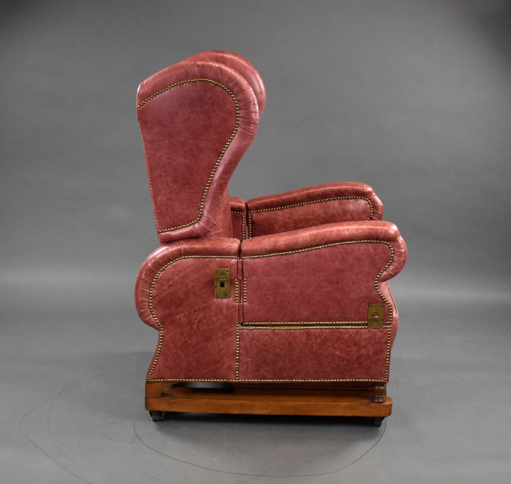 Victorian Leather Reclining Chair by J Foot & Sons Ltd View XIII
