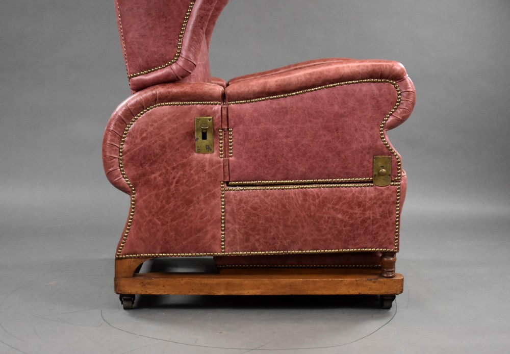 Victorian Leather Reclining Chair by J Foot & Sons Ltd View XV