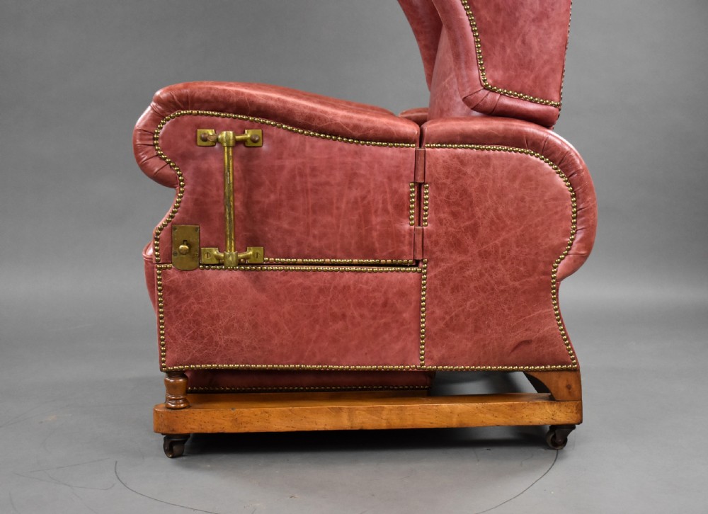 Victorian Leather Reclining Chair by J Foot & Sons Ltd View XIX