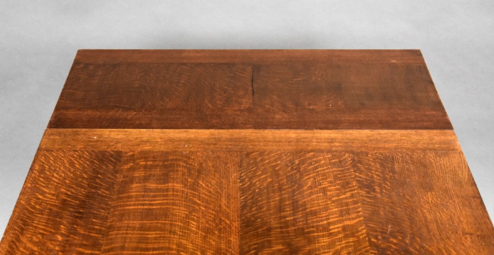 Antique Carved Oak Draw Leaf Table View XIII