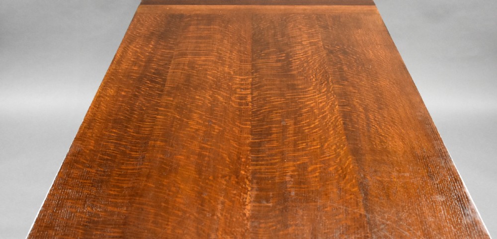 Antique Carved Oak Draw Leaf Table View XIV