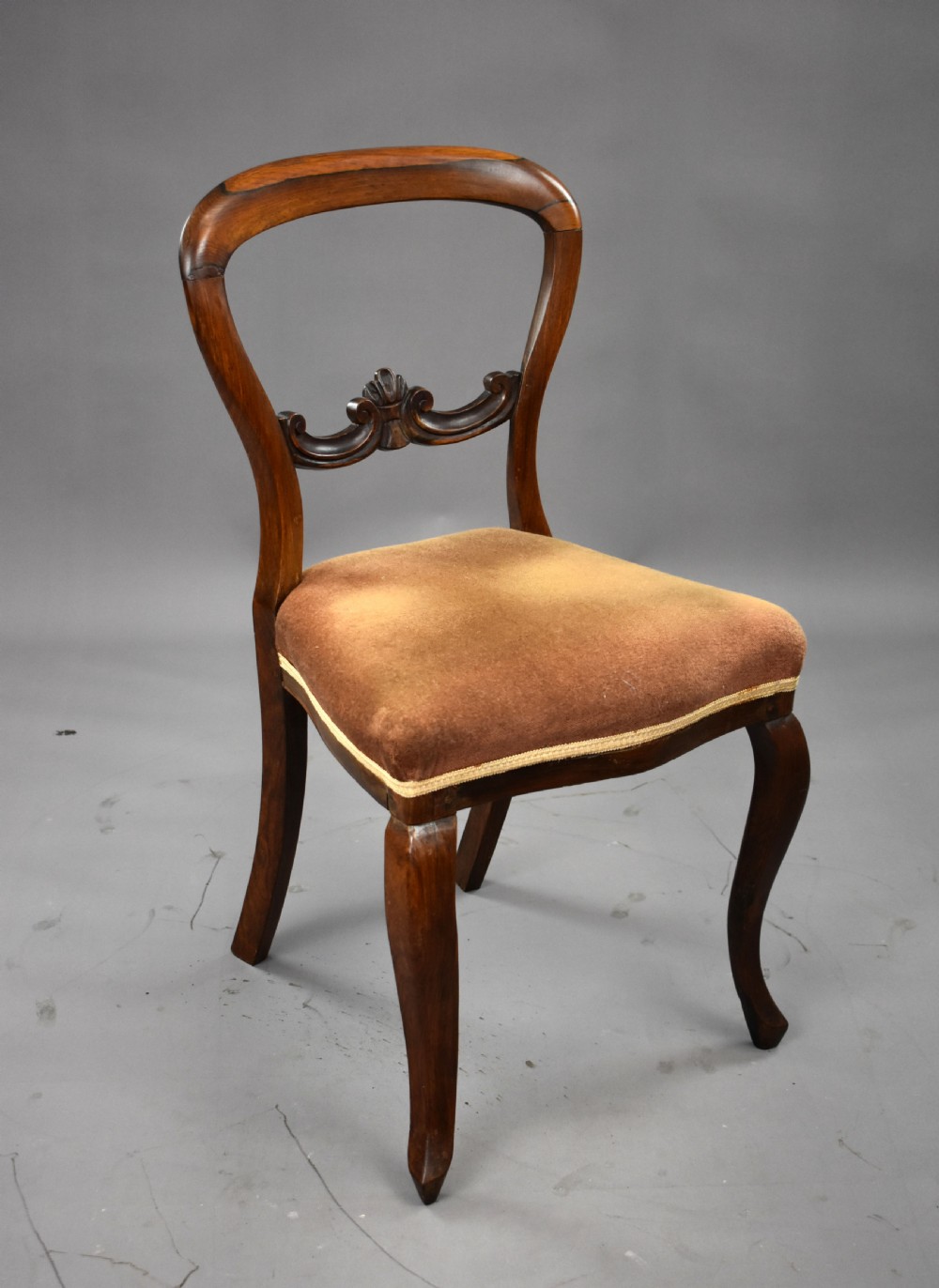 Set of 6 Victorian Rosewood Dining Chairs View II