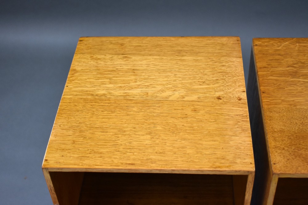 Pair of Oak Art Deco Bedside Cabinets View VI