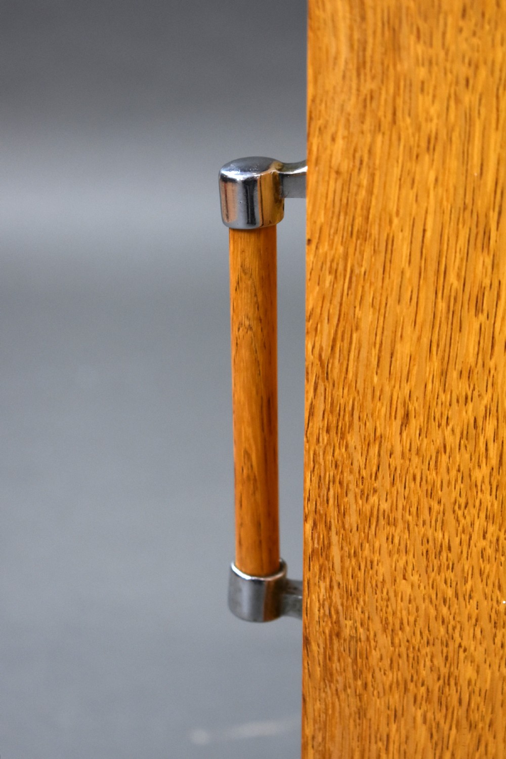 Pair of Oak Art Deco Bedside Cabinets View XI
