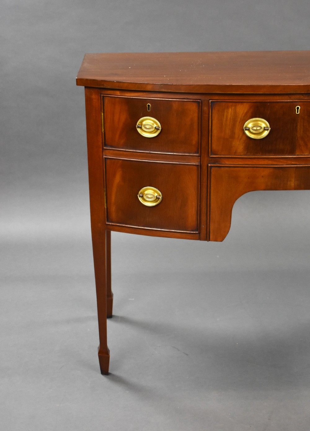 Edwardian Mahogany Bow Front Sideboard View III