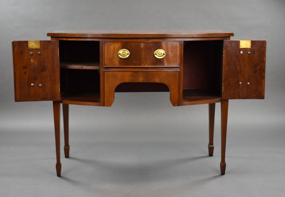 Edwardian Mahogany Bow Front Sideboard View V