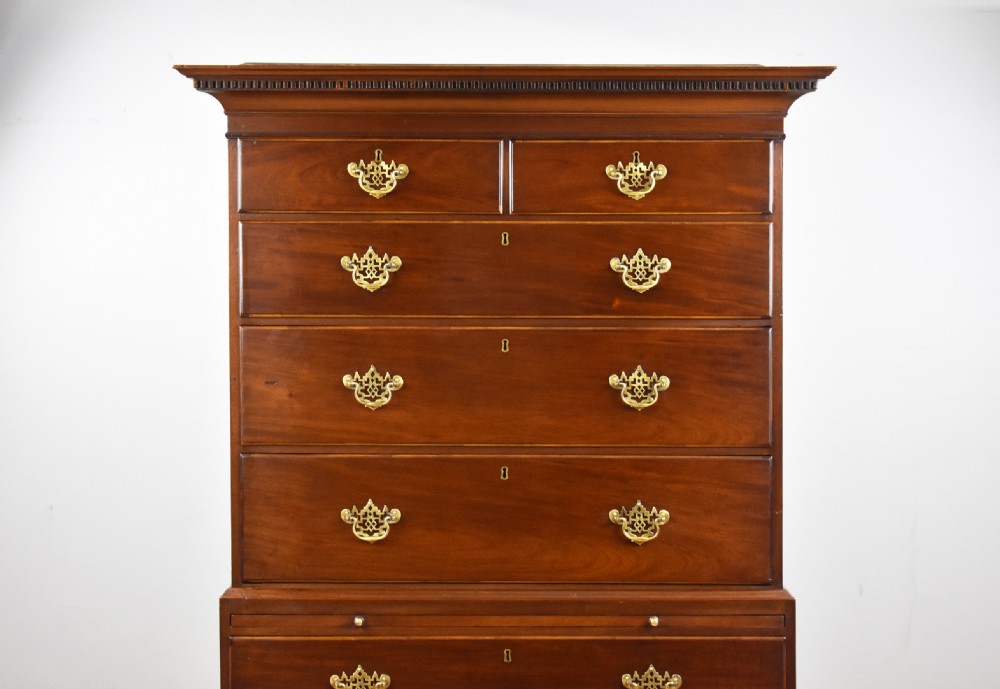 George III Mahogany Chest on Chest View II