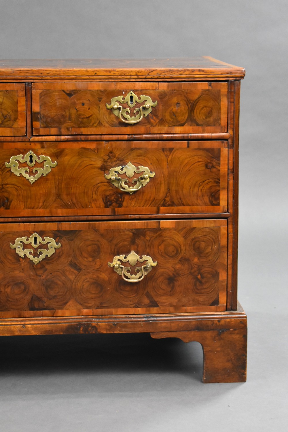 Early 18th Century Walnut Oyster Veneered Chest View VIII