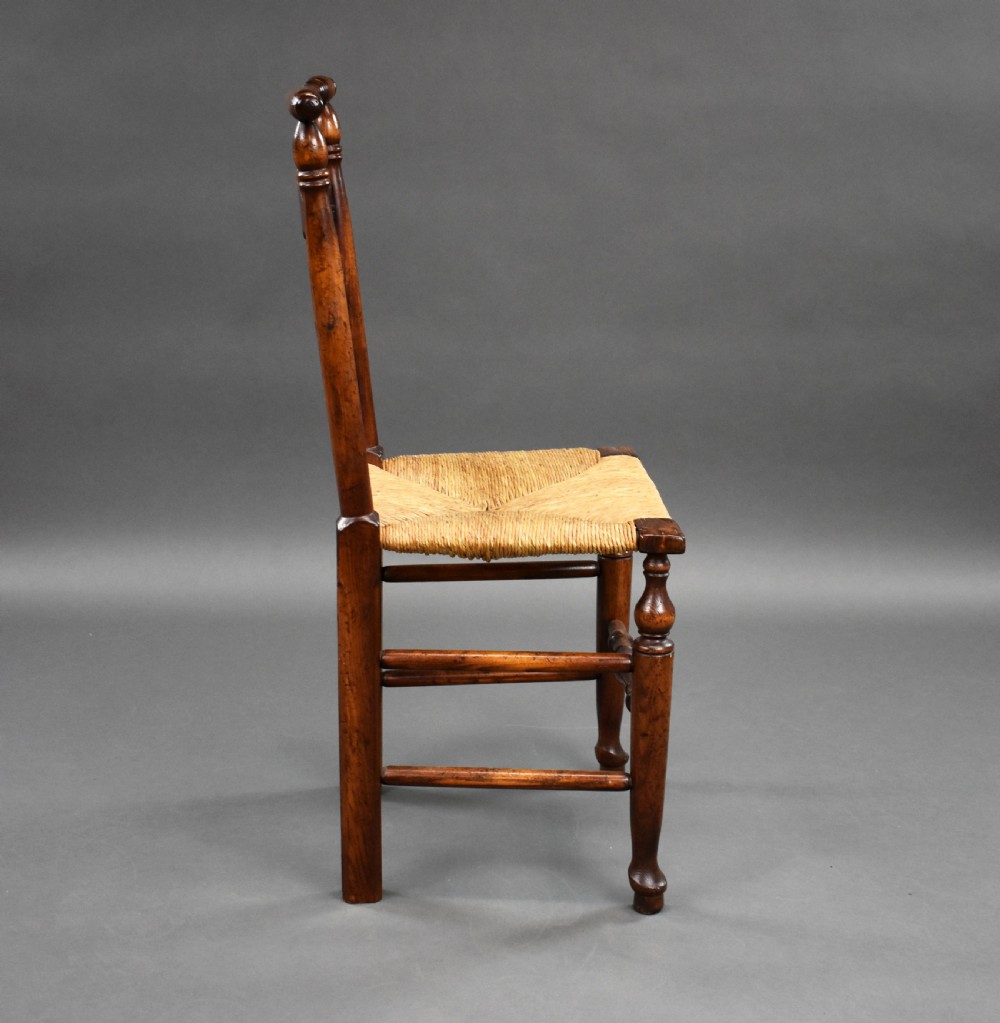 Set of 8 18th Century Style Ladder Back Dining Chairs View VI