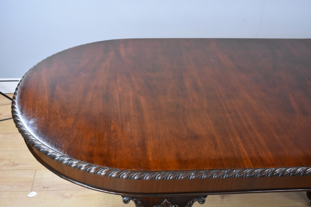 Large Chippendale Style Dining Table View XI