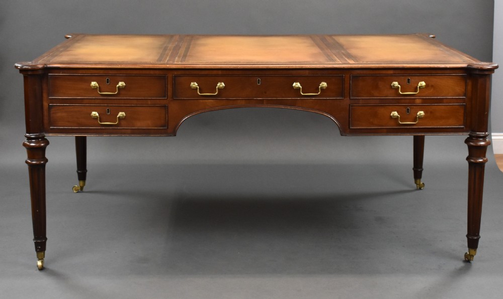 Large Mahogany Writing Table View IV