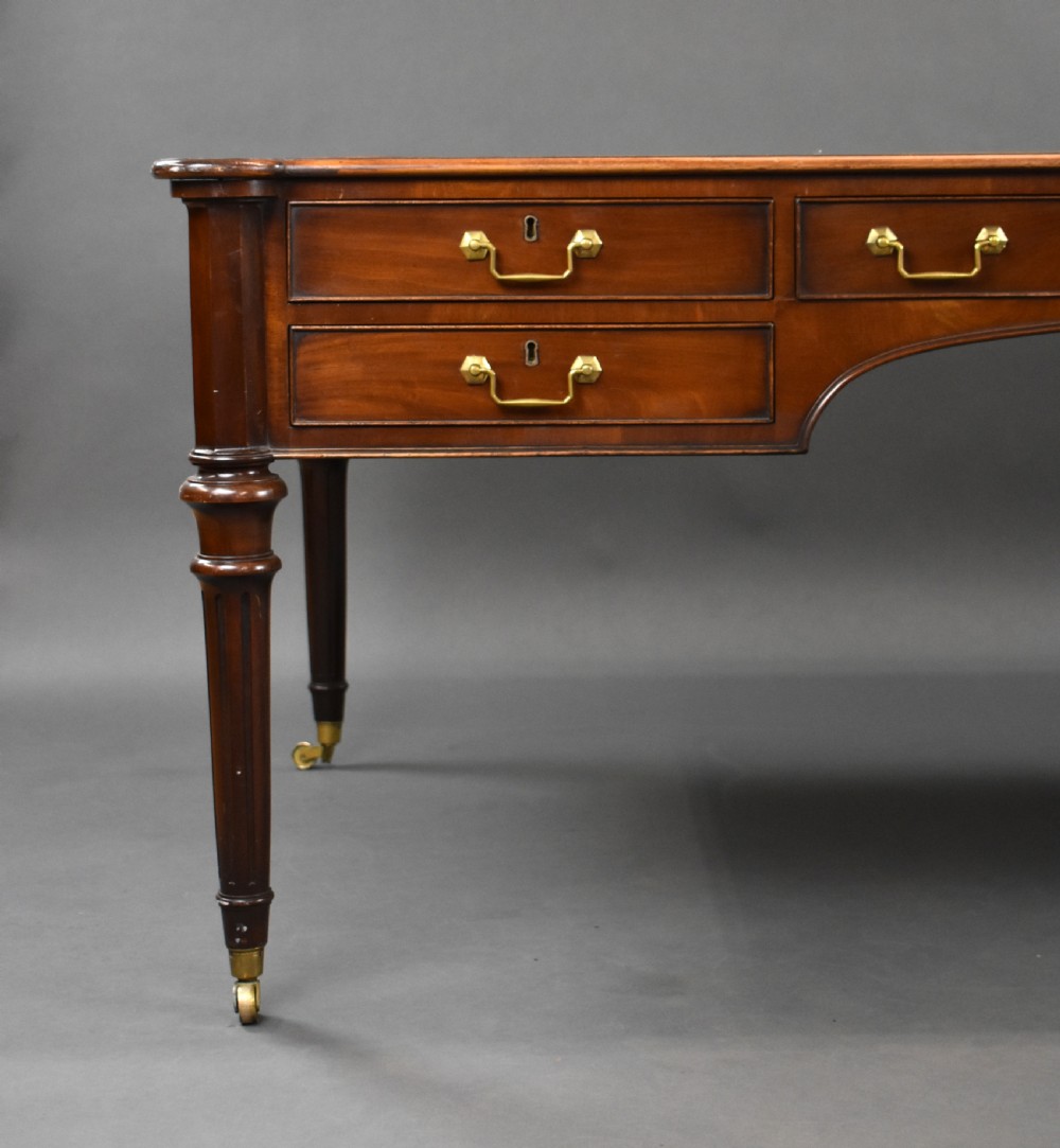 Large Mahogany Writing Table View X