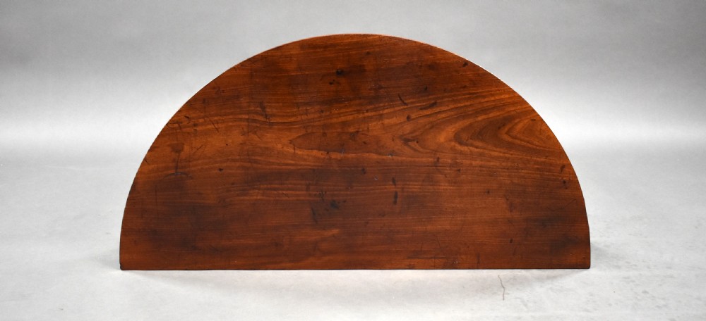 George III Mahogany Demi Lune Console Table View VI